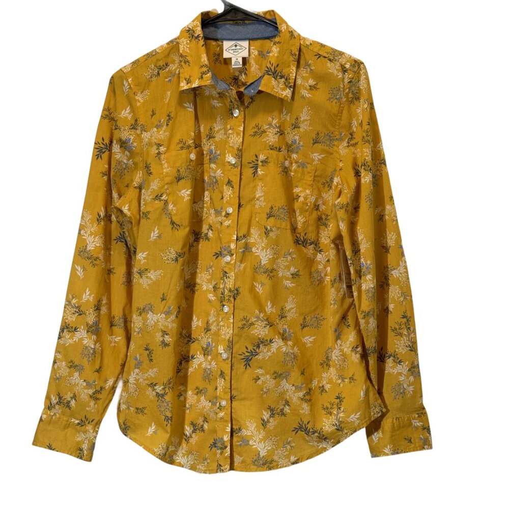 Women Yellow | Blue Shirt Size M - Picture 1 of 5